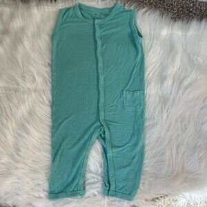 Kyte Baby Sleeveless Blue Bamboo One Piece Baby 6-12 Months